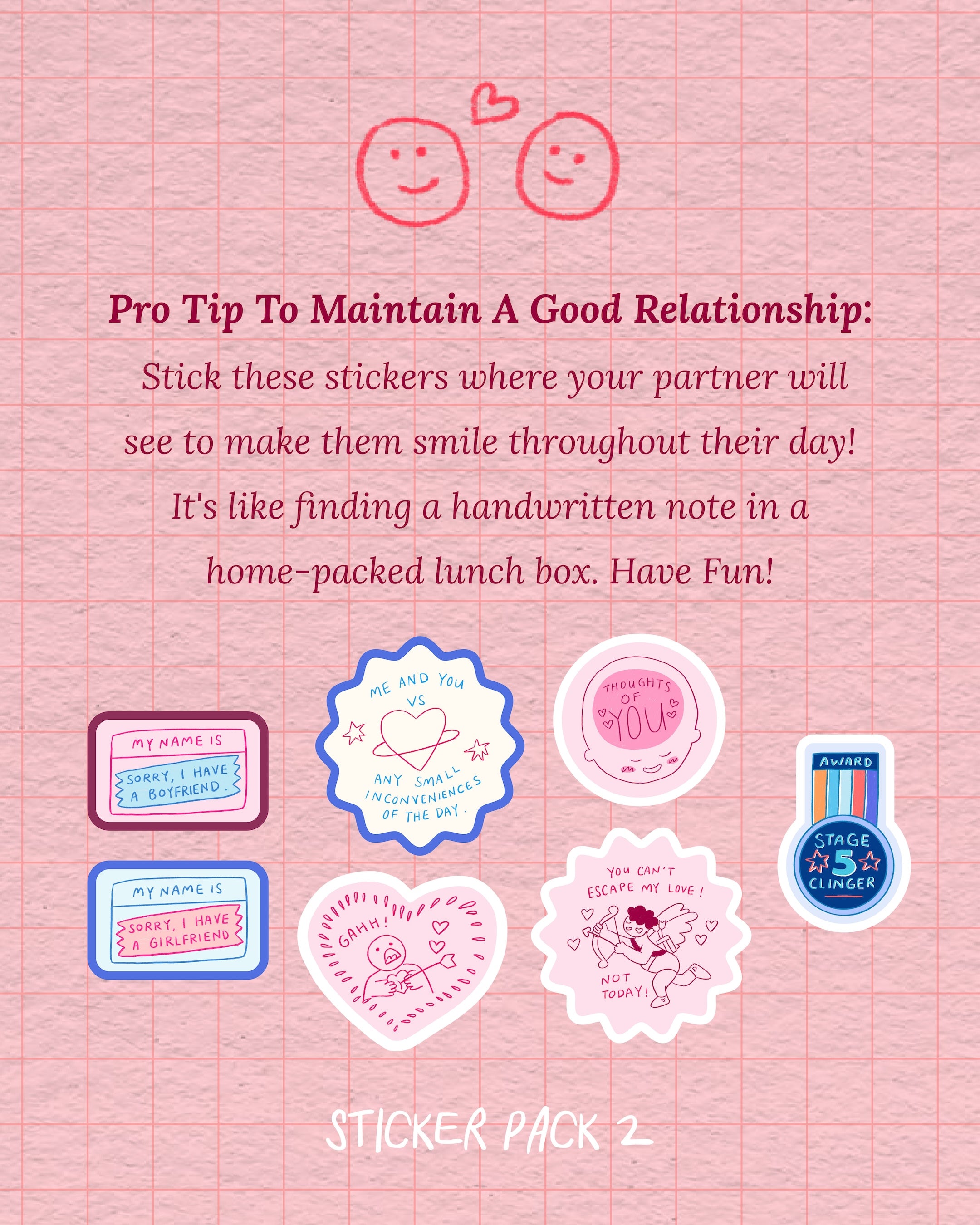 Cute Couple Sticker Packs